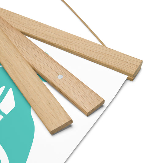 Poster with hangers